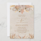 Calligraphy Fall Boho Script Einladung zur Hochzei (Vorderseite)