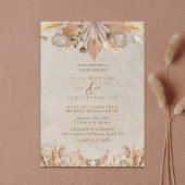 Calligraphy Fall Boho Script Einladung zur Hochzei