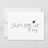 Calligraphy Formal Baby Announcement Card Dankeskarte (Vorderseite)