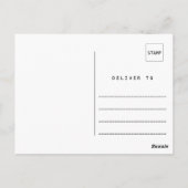 Calligraphy Foto Abschluss Blank Vielen Dank Postkarte (Rückseite)