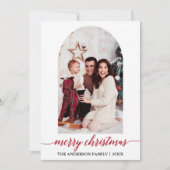 Calligraphy Foto Arch Karierte Weihnachten (Vorderseite)
