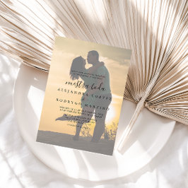 Calligraphy Foto Nuestra Boda Einladung zur Hochze