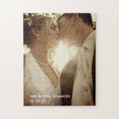 Calligraphy Foto Wedding Vielen Dank Ombre Puzzle (Vertikal)