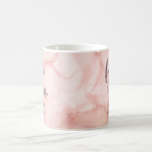 Calligraphy Future Frau Verlobung Brautparty Kaffeetasse (Mittel)