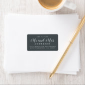 Calligraphy Future Frau Wedding Rücksendeadresse Adressaufkleber (Insitu)
