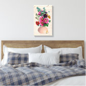Calligraphy Garden Bouquet Leinwanddruck (Insitu (Schlafzimmer))