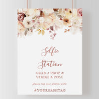 Calligraphy Graceful Floral Selfie Station - Zeich