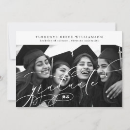 Calligraphy Graduate 2 Foto Uni-Abschluß Ankündigung