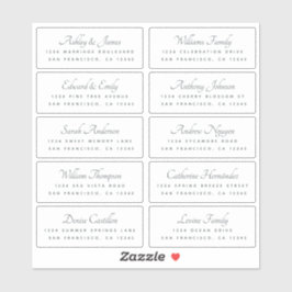 Calligraphy Guest Address Labels BESTELLEN AUF 6" 