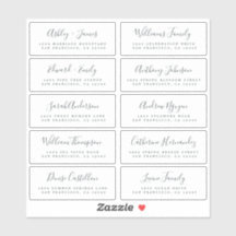 Calligraphy Guest Address Labels BESTELLEN AUF 6" 