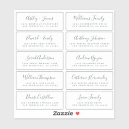 Calligraphy Guest Address Labels BESTELLEN AUF 6" 