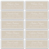 Calligraphy Guest Address Labels BESTELLEN AUF 8"  (Vorderseite)