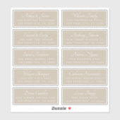 Calligraphy Guest Address Labels BESTELLEN AUF 8"  (Blatt)