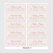 Calligraphy Guest Address Labels BESTELLEN AUF 8"  (Blatt)