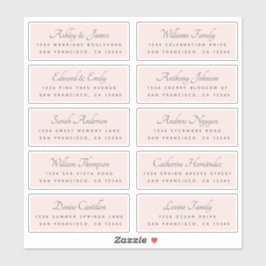 Calligraphy Guest Address Labels BESTELLEN AUF 8" 