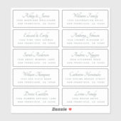 Calligraphy Guest Address Labels BESTELLEN AUF 8" (Blatt)