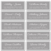 Calligraphy Guest Address Labels ORDER 6" oder 8"! (Vorderseite)
