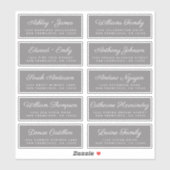 Calligraphy Guest Address Labels ORDER 6" oder 8"! (Blatt)