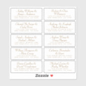 Calligraphy Guest Address Labels ORDER 6" oder 8"! (Blatt)