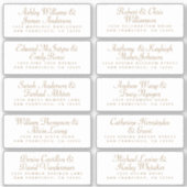Calligraphy Guest Address Labels ORDER 6" oder 8"! (Vorderseite)