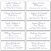 Calligraphy Guest Address Labels ORDER 6" oder 8"! (Vorderseite)