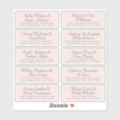 Calligraphy Guest Address Labels ORDER 6" oder 8"! (Blatt)