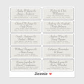 Calligraphy Guest Address Labels ORDER 6" oder 8"! (Blatt)