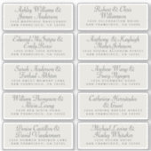Calligraphy Guest Address Labels ORDER 6" oder 8"! (Vorderseite)