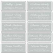Calligraphy Guest Address Labels ORDER 6" oder 8"! (Vorderseite)