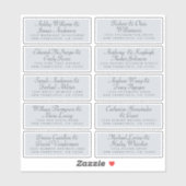 Calligraphy Guest Address Labels ORDER 6" oder 8"! (Blatt)