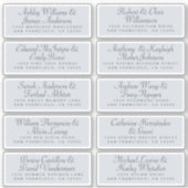Calligraphy Guest Address Labels ORDER 6" oder 8"! (Vorderseite)