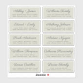 Calligraphy Guest Address Labels ORDER 6" oder 8"! (Blatt)