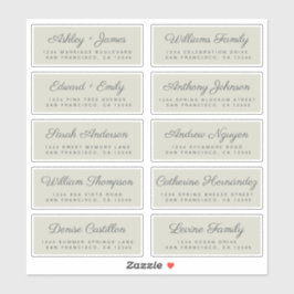 Calligraphy Guest Address Labels ORDER 6" oder 8"!