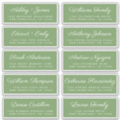 Calligraphy Guest Address Labels ORDER 6" oder 8"! (Vorderseite)