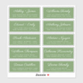 Calligraphy Guest Address Labels ORDER 6" oder 8"! (Blatt)