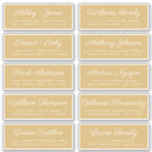 Calligraphy Guest Address Labels ORDER 6" oder 8"! (Vorderseite)