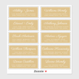 Calligraphy Guest Address Labels ORDER 6" oder 8"!