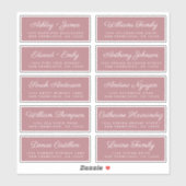 Calligraphy Guest Address Labels ORDER 6" oder 8"! (Blatt)