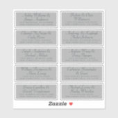 Calligraphy Guest Address Labels ORDER 6" oder 8"! (Blatt)