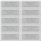 Calligraphy Guest Address Labels ORDER 6" oder 8"! (Vorderseite)