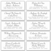 Calligraphy Guest Address Labels ORDER 6" oder 8"! (Vorderseite)