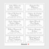 Calligraphy Guest Address Labels ORDER 6" oder 8"! (Blatt)