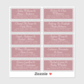 Calligraphy Guest Address Labels ORDER 6" oder 8"! (Blatt)