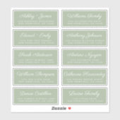 Calligraphy Guest Address Labels ORDER 6" oder 8"! (Blatt)