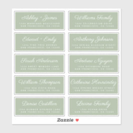 Calligraphy Guest Address Labels ORDER 6" oder 8"!