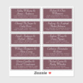 Calligraphy Guest Address Labels ORDER 6" oder 8"! (Blatt)