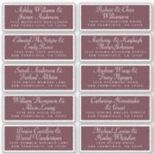 Calligraphy Guest Address Labels ORDER 6" oder 8"! (Vorderseite)