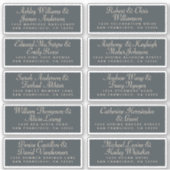 Calligraphy Guest Address Labels ORDER 6" oder 8"! (Vorderseite)