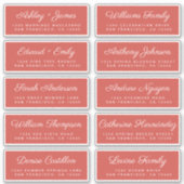 Calligraphy Guest Address Labels ORDER 6" oder 8"! (Vorderseite)