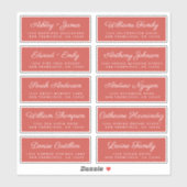 Calligraphy Guest Address Labels ORDER 6" oder 8"! (Blatt)